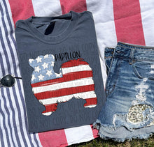 Load image into Gallery viewer, Patriotic Dog Designs Black Text SWD MAY DROPDOWN TRANSFER
