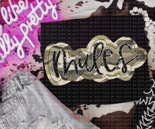 Load image into Gallery viewer, Camo Faux Applique Teams DROPDOWN TRANSFER ECHT JUNE
