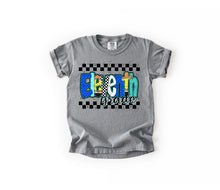 Load image into Gallery viewer, Checker Blue Pencil Plaid School Grades DROPDOWN TRANSFER
