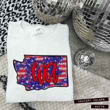 Load image into Gallery viewer, RWB Glitter States (all 50 states available) TRANSFER CAP APR
