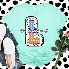 Load image into Gallery viewer, Tie Dye Dottie Names Dropdown TRANSFER ECHT FEB
