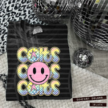 Load image into Gallery viewer, Rainbow Checker Pink Happy Stacked Mascots Dropdown TRANSFER CAP JUNE 25
