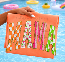 Load image into Gallery viewer, Mama Checker Cherry Stripes TRANSFER ET MAY 26
