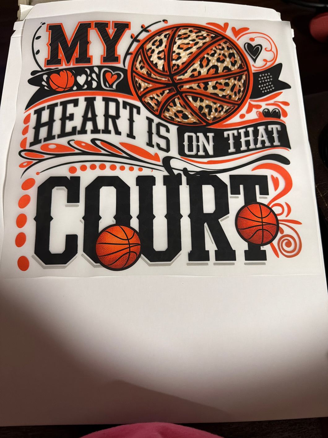 My Heart Is On That Court RTS DTF TRANSFER