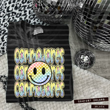 Load image into Gallery viewer, Rainbow Checker Happy Stacked Mascots Dropdown TRANSFER CAP JUNE 25
