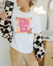 Load image into Gallery viewer, Pink Orange Checker Pop Mascot Dropdown TRANSFER CAP MAY
