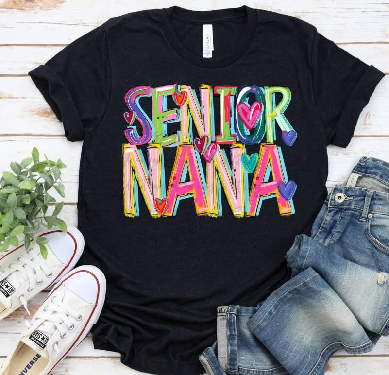 Senior Nana Cheery Doodle TRANSFER