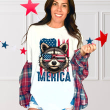 Load image into Gallery viewer, Merica Flag Raccoon SDD TRANSFER
