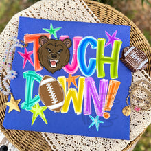 Load image into Gallery viewer, Bright Touchdown Football Team Stars DROPDOWN TRANSFER TCC JULY 26
