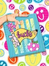 Load image into Gallery viewer, Pencil Flag Striped Mascots DROPDOWN TRANSFER CAP JUNE 26
