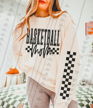 Load image into Gallery viewer, Checkered Sports Mom Black With SLEEVE OPTION DROPDOWN TRANSFER TGG MAR

