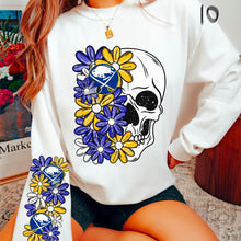 Load image into Gallery viewer, Floral Skulls And Letters Sports Team With Sleeve TRANSFER MMD
