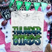 Load image into Gallery viewer, Blue Green Electric Check Mascot Dropdown TRANSFER CAP MAR
