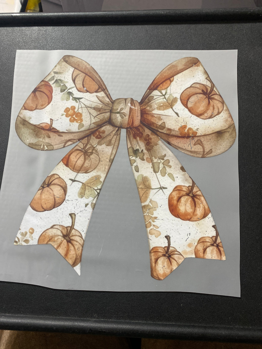 Vintage Pumpkin Bow RTS DTF TRANSFER