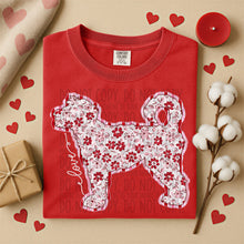 Load image into Gallery viewer, Valentine Red Floral Dog Breed Option DROPDOWN TRANSFER SWD DEC 25

