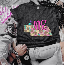 Load image into Gallery viewer, Preppy Bright Leopard States (all 50 states available) TRANSFER CAP APR
