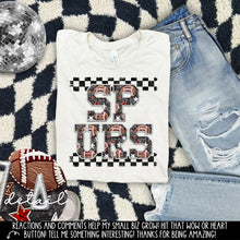 Load image into Gallery viewer, Football Faux Embroidery Checkered Mascots DROPDOWN TRANSFER CAP 24
