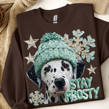 Load image into Gallery viewer, Stay Frosty Hand Painted Dog Collection Dropdown TRANSFER THREAD SEPT 25
