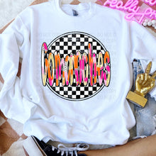 Load image into Gallery viewer, Preppy Checkered Mascot Dropdown TRANSFER SWD TEMP
