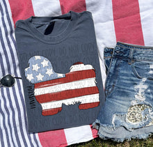 Load image into Gallery viewer, Patriotic Dog Designs Black Text SWD MAY DROPDOWN TRANSFER
