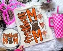 Load image into Gallery viewer, Floral Football Mom With Pocket DROPDOWN TRANSFER CAP JUNE
