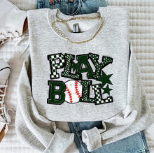 Load image into Gallery viewer, So Sporty Play Ball Baseball DROPDOWN TRANSFER BIA
