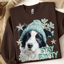 Load image into Gallery viewer, Stay Frosty Hand Painted Dog Collection Dropdown TRANSFER THREAD SEPT 25
