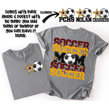 Load image into Gallery viewer, Soccer Mom Customizable DROPDOWN With Pocket TRANSFER SDD AUGUST
