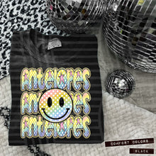 Load image into Gallery viewer, Rainbow Checker Happy Stacked Mascots Dropdown TRANSFER CAP JUNE 25
