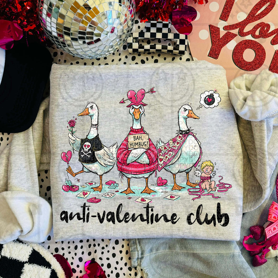 Anti-Valentine Club Ducks TRANSFER HMWK DEC 25
