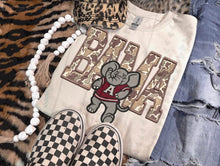 Load image into Gallery viewer, Camo Faux Embroidery Football Mascots Dropdown TRANSFER TGG SEPT 25
