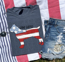 Load image into Gallery viewer, Patriotic Dog Designs Black Text SWD MAY DROPDOWN TRANSFER
