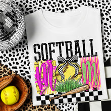 Load image into Gallery viewer, Softball Mom Pink Stripes DROPDOWN TRANSFER DWS FEB 26

