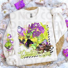 Load image into Gallery viewer, Dashing Through The Snow Character Dropdown SLEEVE OPTION DROPDOWN TRANSFER RHD NOV 25
