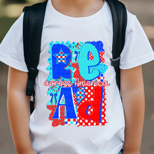 Load image into Gallery viewer, Read Stacked Across America Polka Stripes TRANSFER DWS JAN 26
