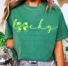 Load image into Gallery viewer, Green Lucky Bow Script TRANSFER
