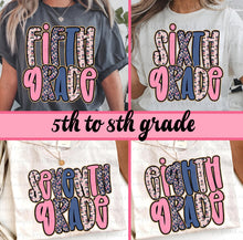 Load image into Gallery viewer, Pink Blue Gold Glitter Alpha B2S Grades DROPDOWN TRANSFER
