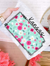 Load image into Gallery viewer, Pink Floral States (all 50 states available) TRANSFER CARTER MAR 26
