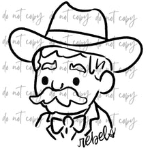 Load image into Gallery viewer, Doodle Single Color Mascots Dropdown TRANSFER
