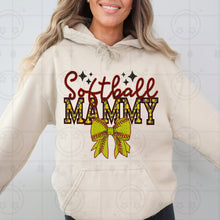 Load image into Gallery viewer, Softball Names Bow Faux Embroidery TRANSFER HMWK JAN
