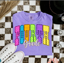 Load image into Gallery viewer, Pink Purple Checker Grades DROPDOWN TRANSFER
