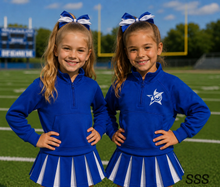 Load image into Gallery viewer, Sassy Custom Scuba and Pleated Skirt 2-Piece Cheer Set
