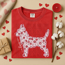 Load image into Gallery viewer, Valentine Red Floral Dog Breed Option DROPDOWN TRANSFER SWD DEC 25
