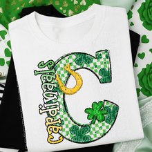 Load image into Gallery viewer, St Patrick’s Day Checkered Mascots DROPDOWN TRANSFER CSD JAN 26
