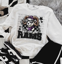 Load image into Gallery viewer, We Are The Mascots Checkered Stars Dropdown TRANSFER SWD TEMP
