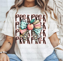 Load image into Gallery viewer, Pink Gold Leopard Bow Stacked B2S Grades DROPDOWN TRANSFER
