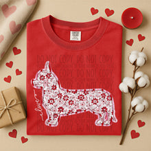 Load image into Gallery viewer, Valentine Red Floral Dog Breed Option DROPDOWN TRANSFER SWD DEC 25
