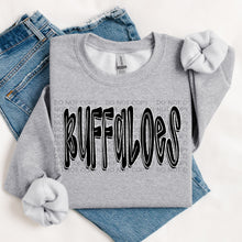 Load image into Gallery viewer, Retro Doodle Mascot BW Dropdown TRANSFER SWD TEMP
