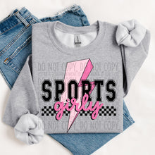 Load image into Gallery viewer, Sports Girly Lightning Bolt DROPDOWN TRANSFER SWD MAY
