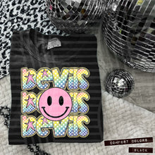 Load image into Gallery viewer, Rainbow Checker Pink Happy Stacked Mascots Dropdown TRANSFER CAP JUNE 25
